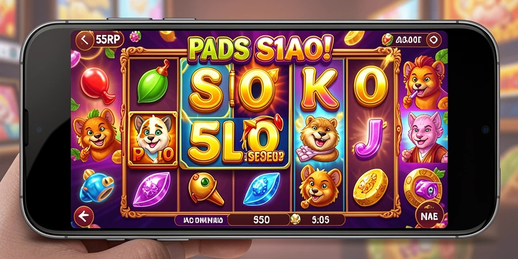 Tampilan gameplay menarik dari permainan Slot 55RP.