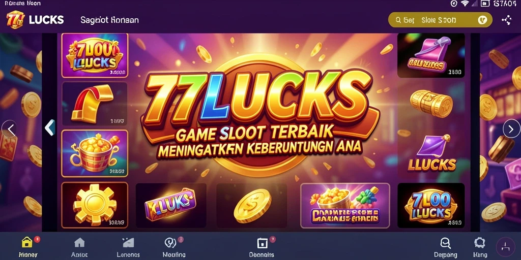 Screenshot gameplay 77LUCKS menampilkan mesin Slot yang menarik dan menyenangkan.