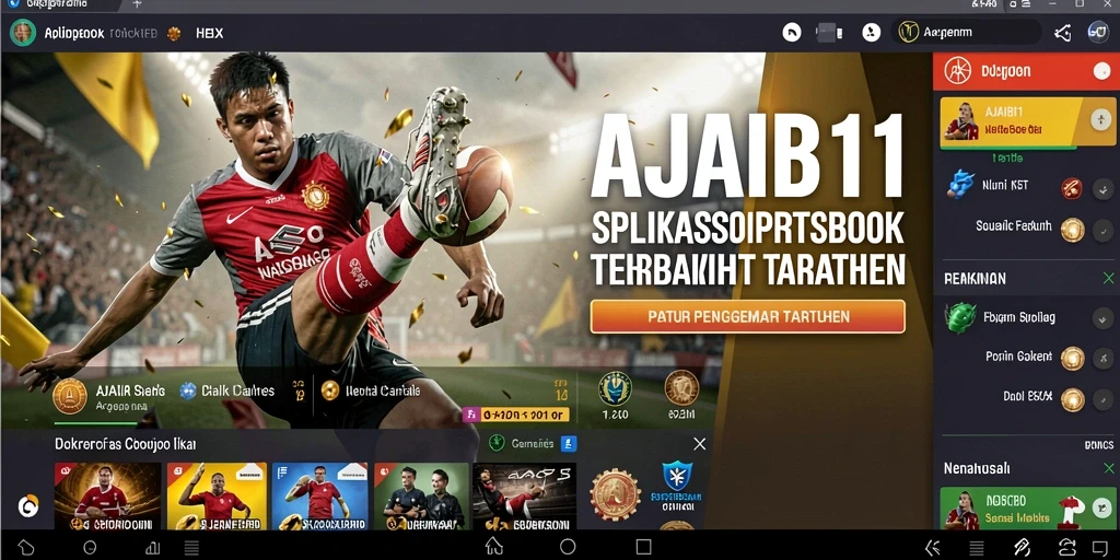 Tampilan gameplay AJAIB11 dengan berbagai jenis taruhan olahraga.