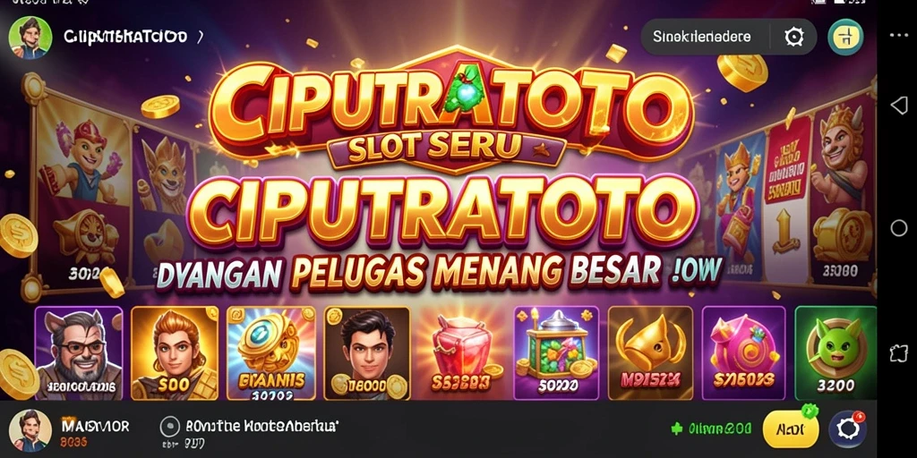 Screenshot gameplay CIPUTRATOTO yang penuh warna dan menarik.