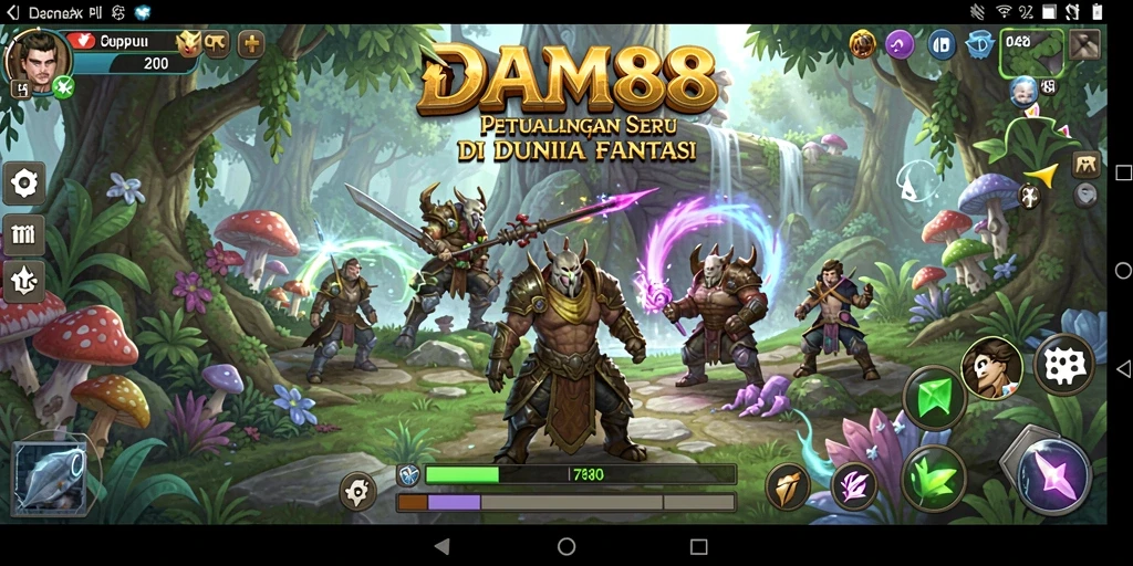 Screenshot menunjukkan gameplay menegangkan dan karakter yang beragam.