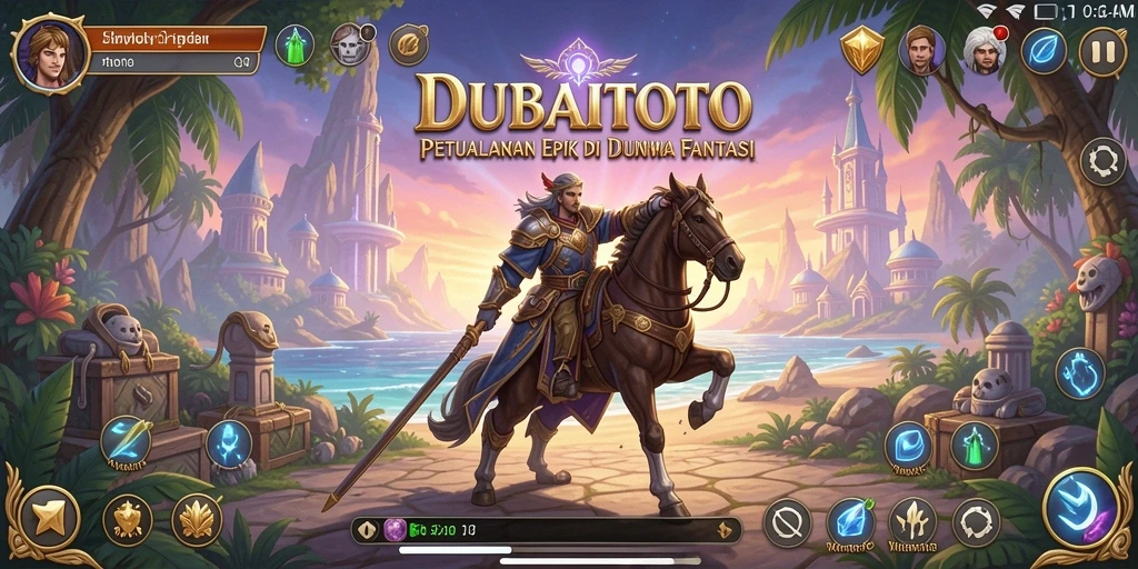 Tampilan menarik gameplay DUBAITOTO saat menjelajahi dunia fantasi.