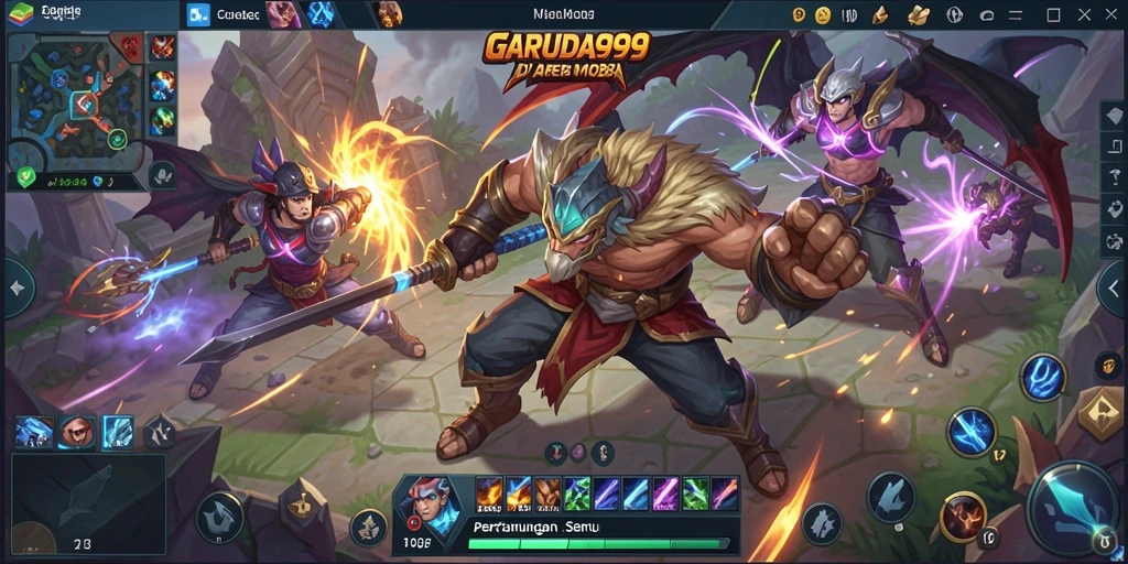 Gameplay seru di GARUDA999 dengan pertarungan intens.