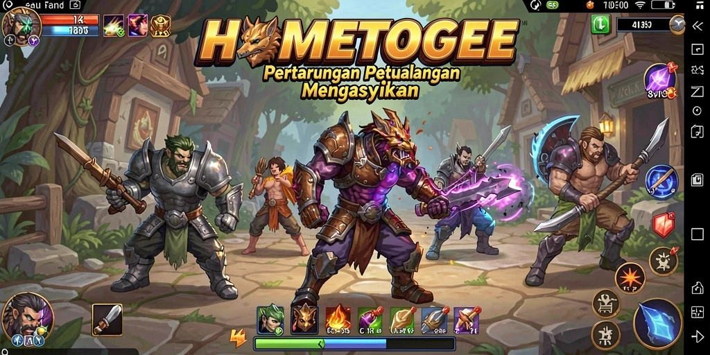 Tampilan gameplay yang mendebarkan di HOMETOGEL.