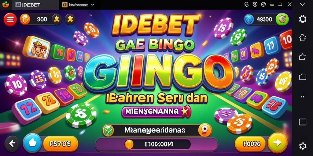 Screenshot gameplay IDEBET yang menampilkan suasana Bingo yang seru.