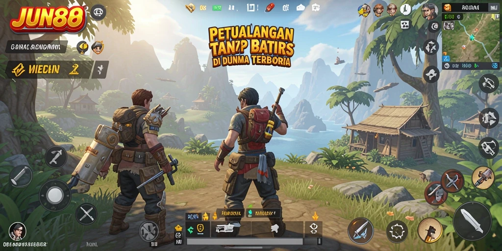 Screenshot gameplay menunjukkan aksi seru di dunia terbuka.