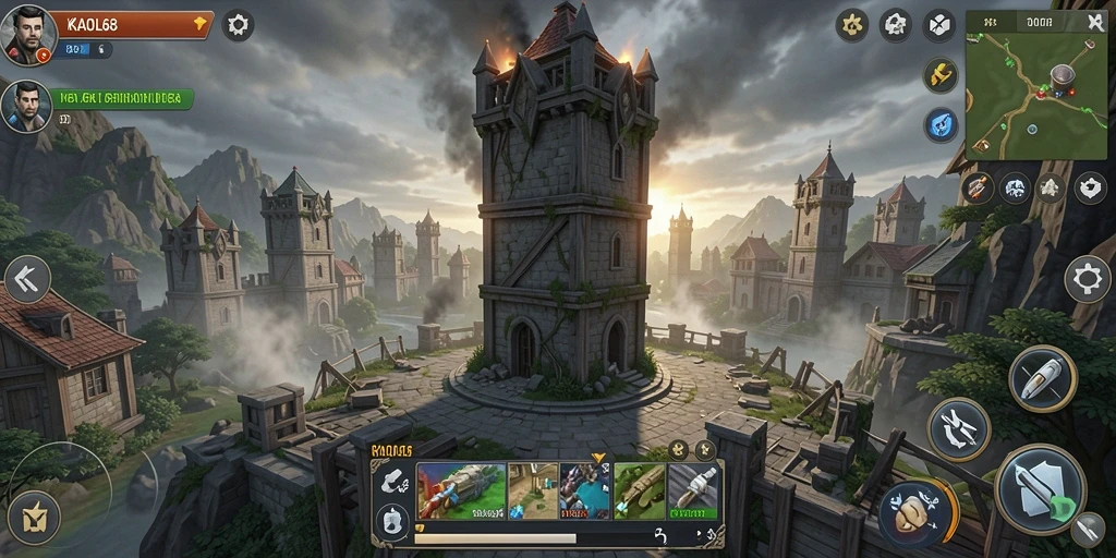 Tampilan gameplay KAOL68 yang menegangkan di medan perang.