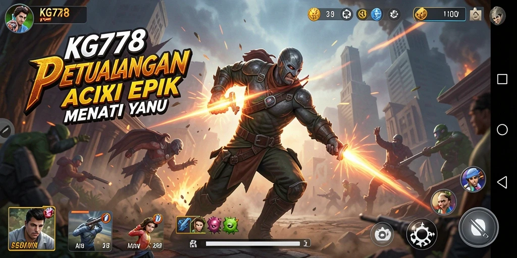 Tampilan aksi mendebarkan dari gameplay KG778.