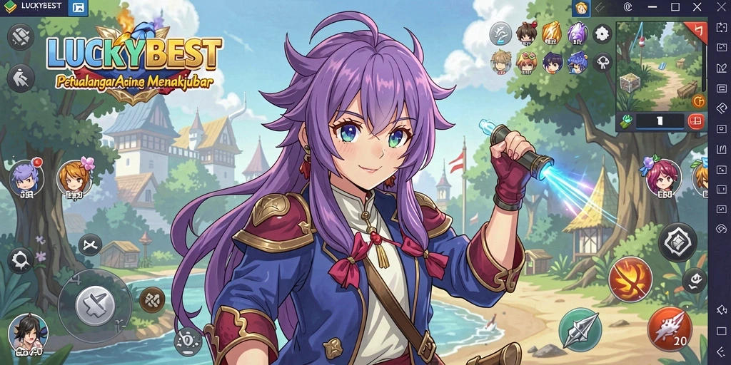 Tangkapan layar gameplay LUCKYBEST yang menarik dan penuh aksi.