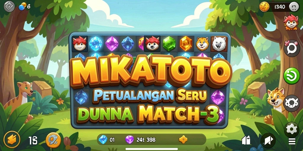 Gameplay MIKATOTO yang seru dan penuh warna.