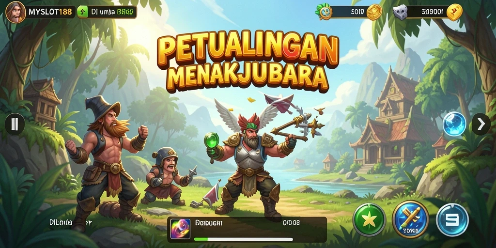 Screenshot utama MYSLOT188 menampilkan gameplay dunia terbuka yang dinamis.