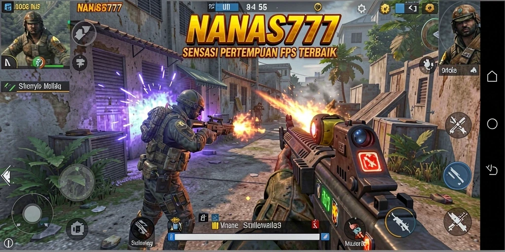 Tampilan menakjubkan dari gameplay NANAS777 yang penuh aksi.