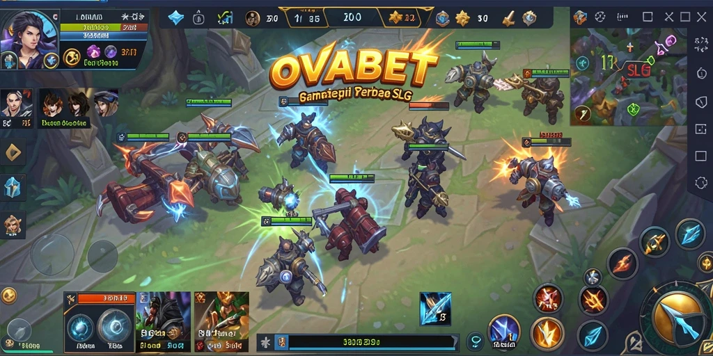 Tampilan menawan gameplay OVABET yang penuh strategi.