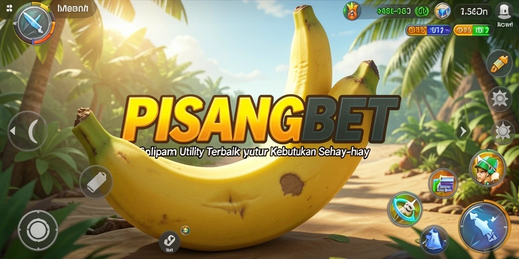 Tampilan utama PISANGBET dengan berbagai fitur Utility yang berguna.