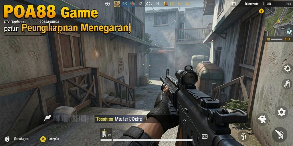 Tangkapan layar utama menunjukkan aksi mendebarkan gameplay FPS di <strong>POA88</strong>.