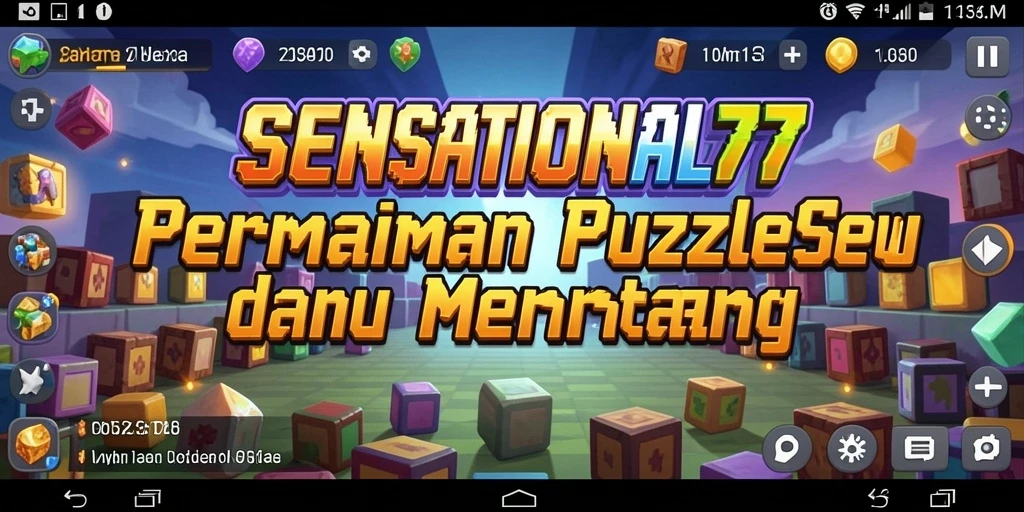 Screenshot gameplay SENSATIONAL77 menampilkan teka-teki yang menantang.