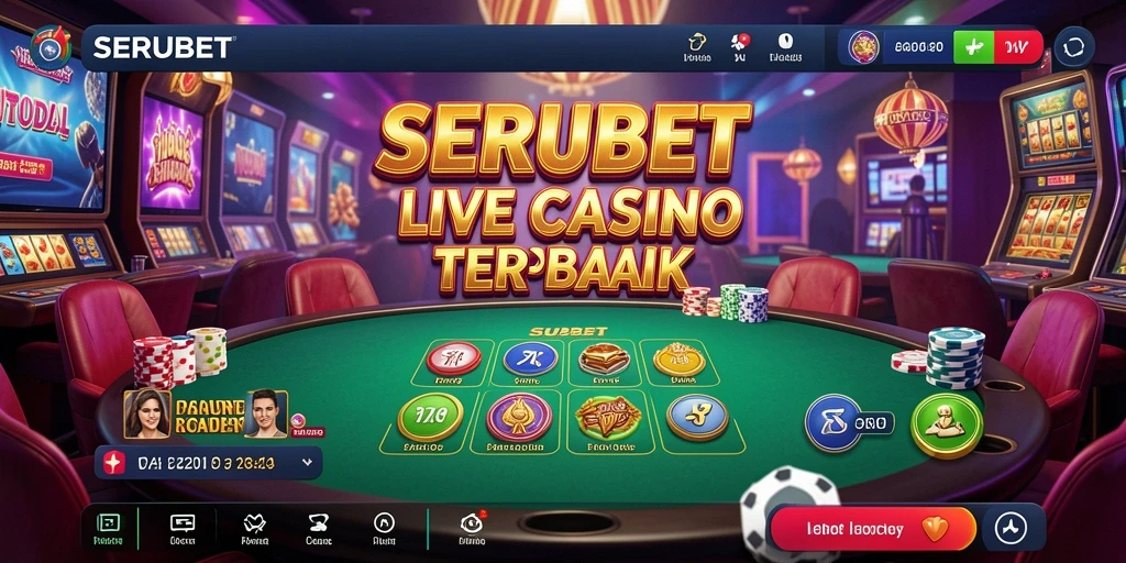 Tampilan gameplay seru dalam aplikasi Live Casino SERUBET.
