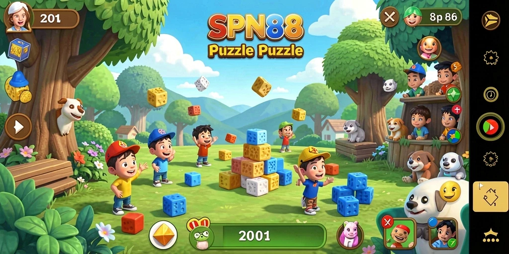 Gambaran gameplay SPN88 dengan teka-teki yang menantang.