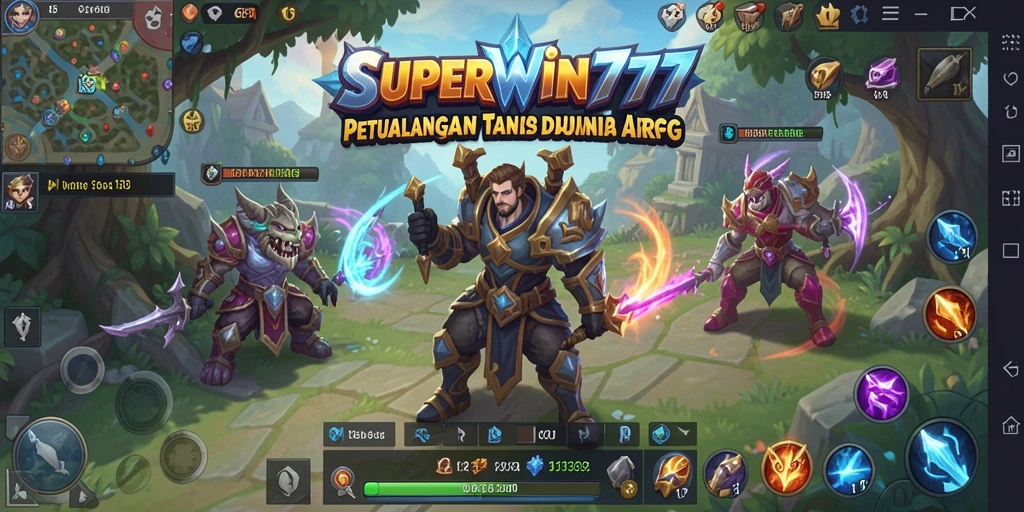 Tampilan menakjubkan dari SUPERWIN777 saat bertempur dalam mode ARPG.