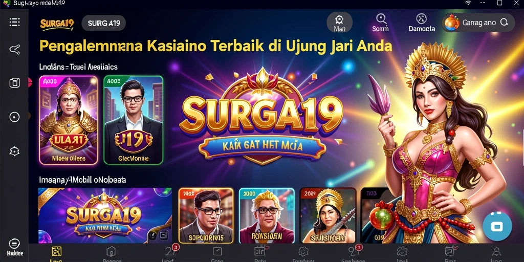 Tampilan gameplay SURGA19 yang mendebarkan dan interaktif.