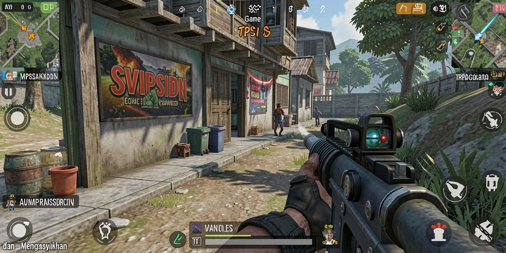 Tangkapan layar gameplay seru dalam SVIPSIDN dengan aksi menegangkan.