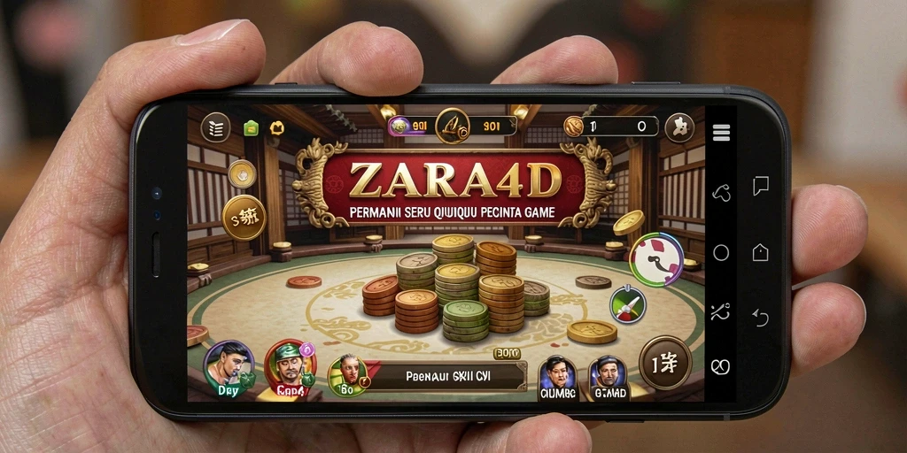 Screenshot ZARA4D menunjukkan gameplay QiuQiu yang mendebarkan.